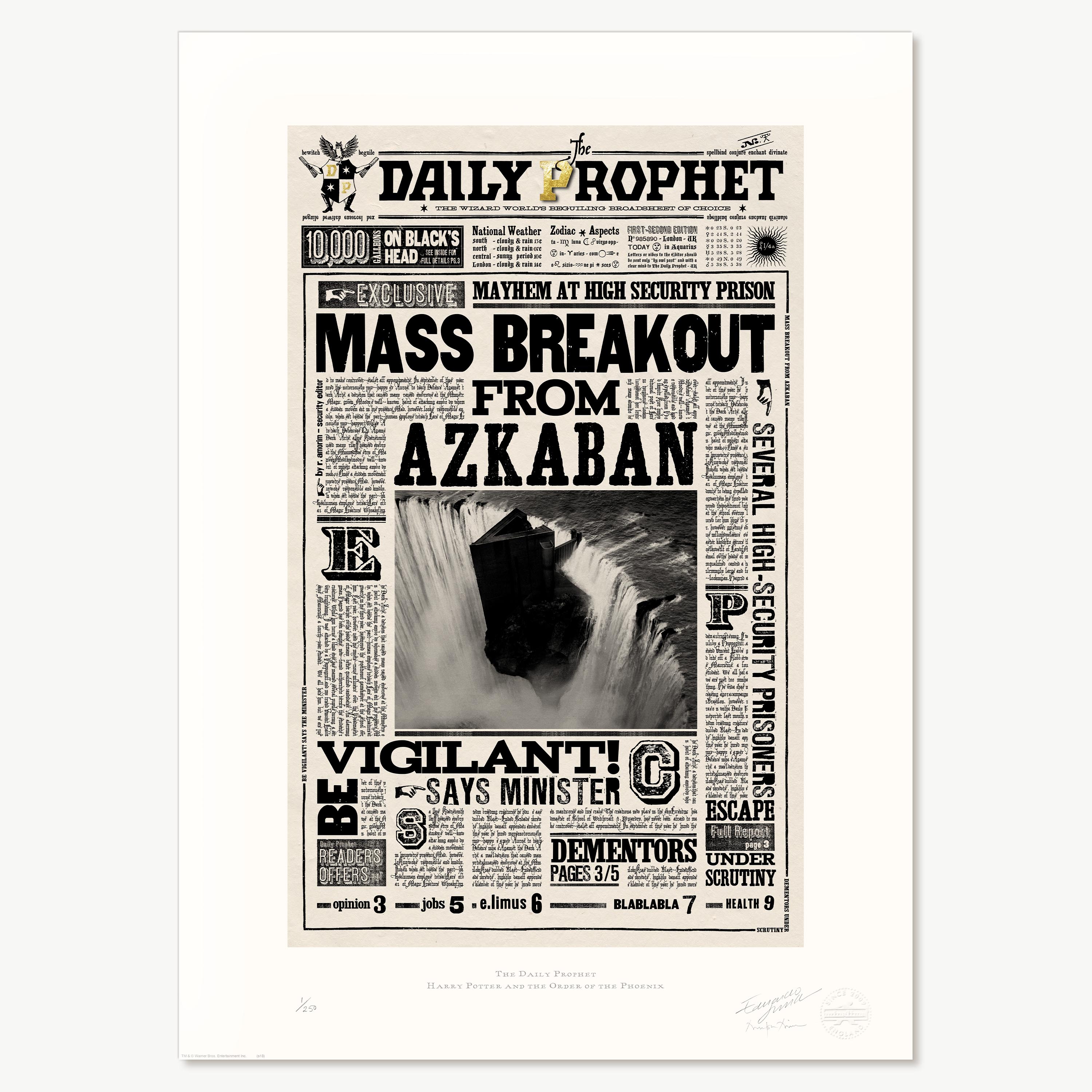 The Daily Prophet - ‘Mass Breakout from Azkaban’