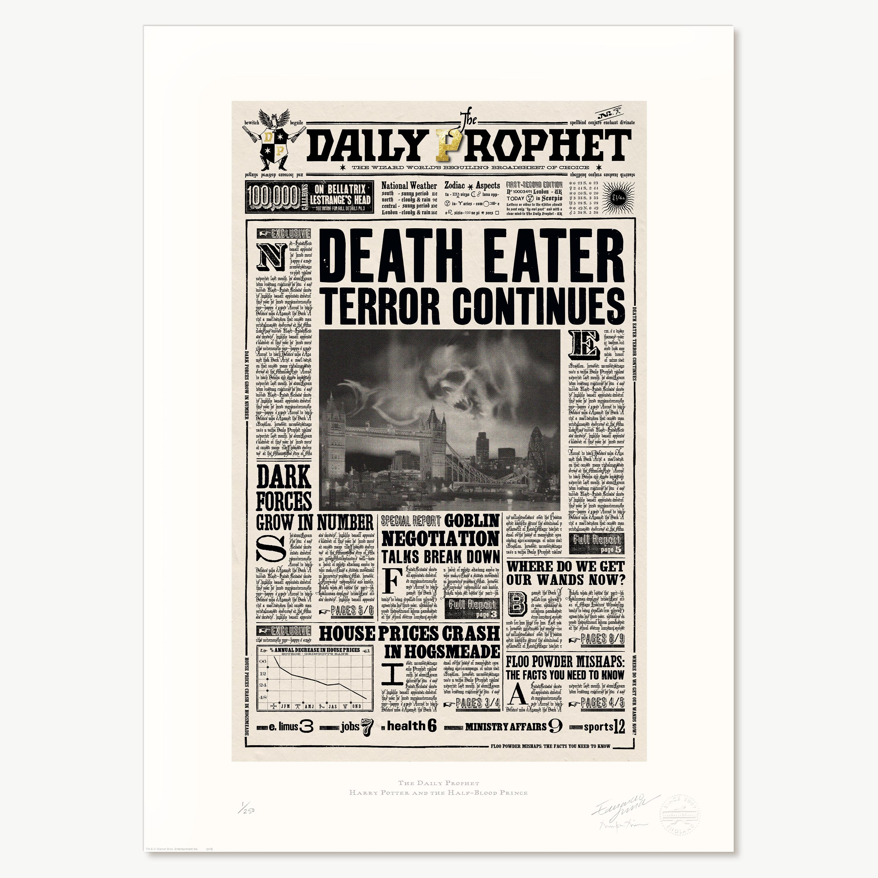 The Daily Prophet - ‘Death Eater Terror Continues’
