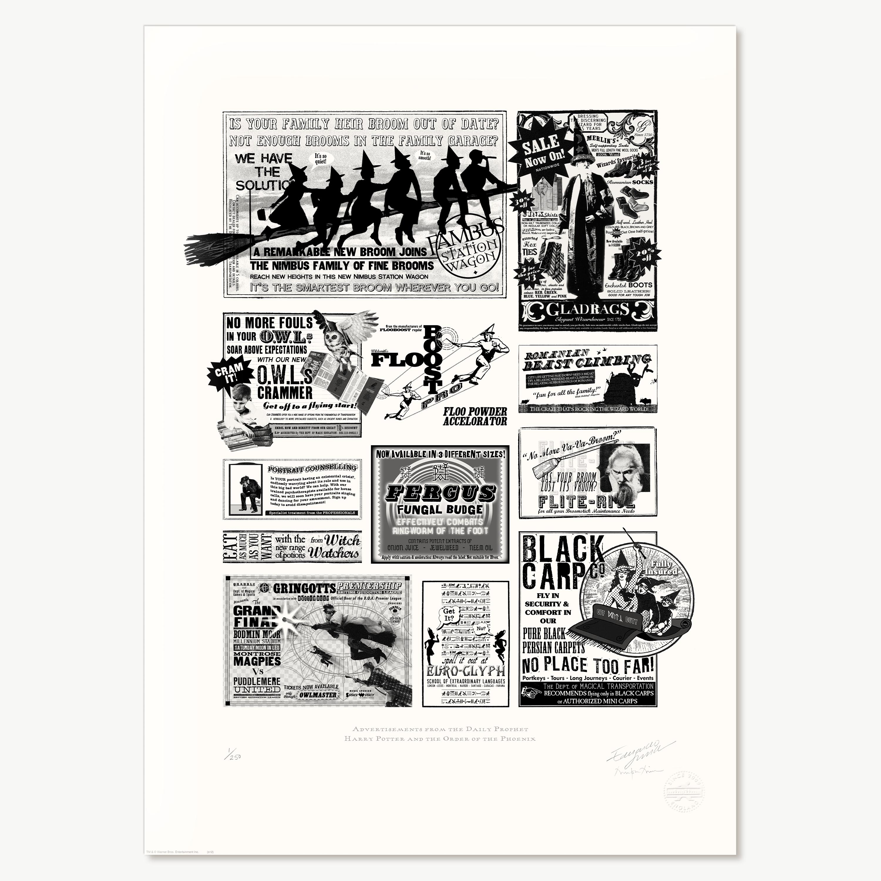 Advertisements from The Daily Prophet