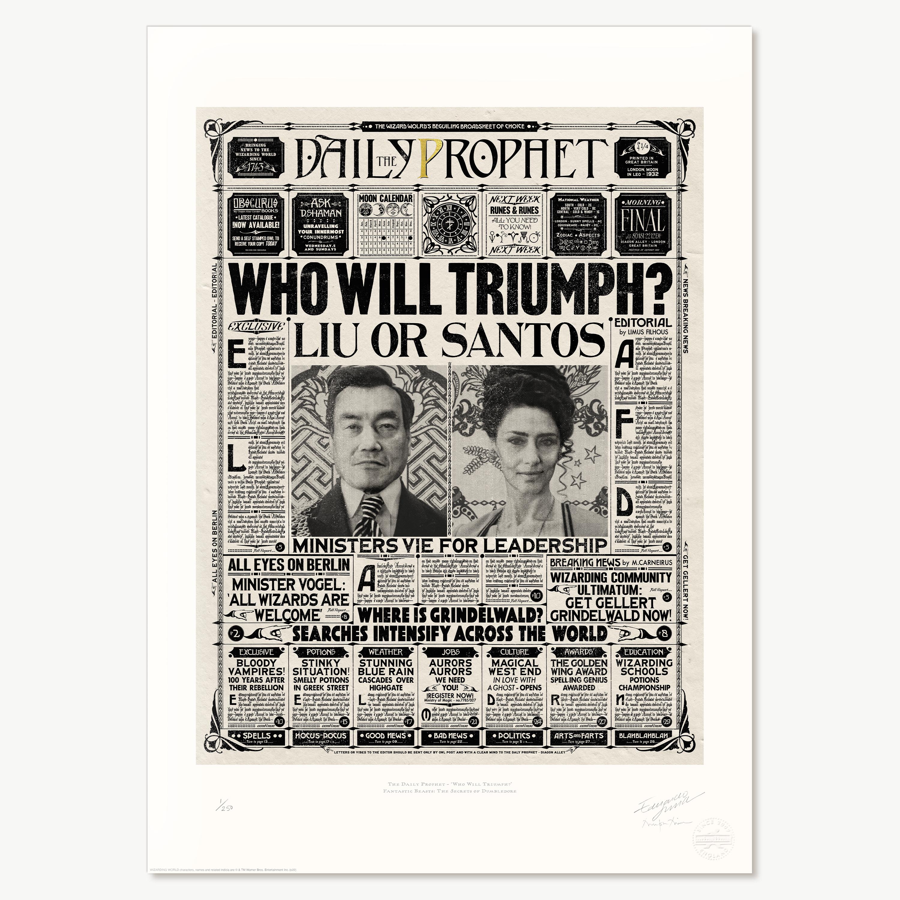 The Daily Prophet - ‘Who Will Triumph?’