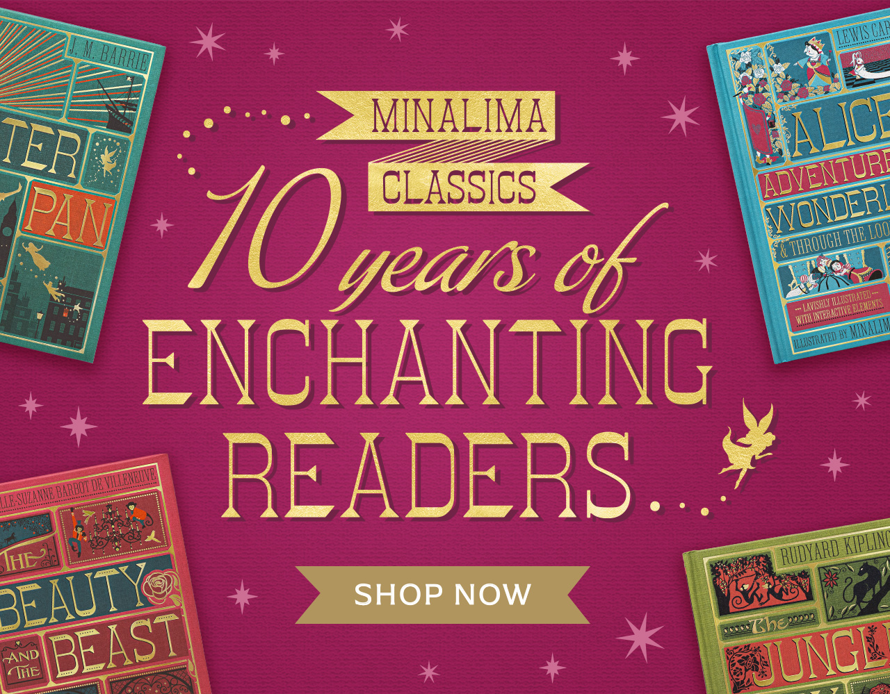 MinaLima Classics - 10 Years of Enchanting Readers. Shop Now!