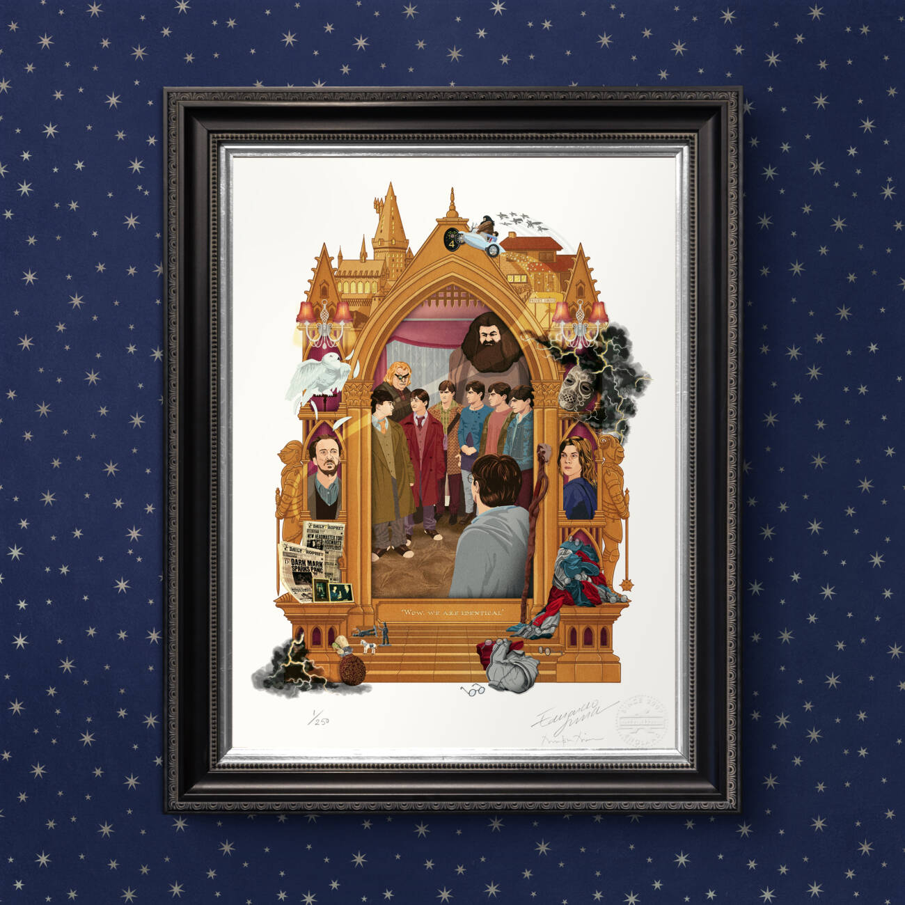 Harry Potter and the Deathly Hallows: Part One - Magical Moments Limited Edition Art Print (Premium Finish)- 'Wow, we are identical'.