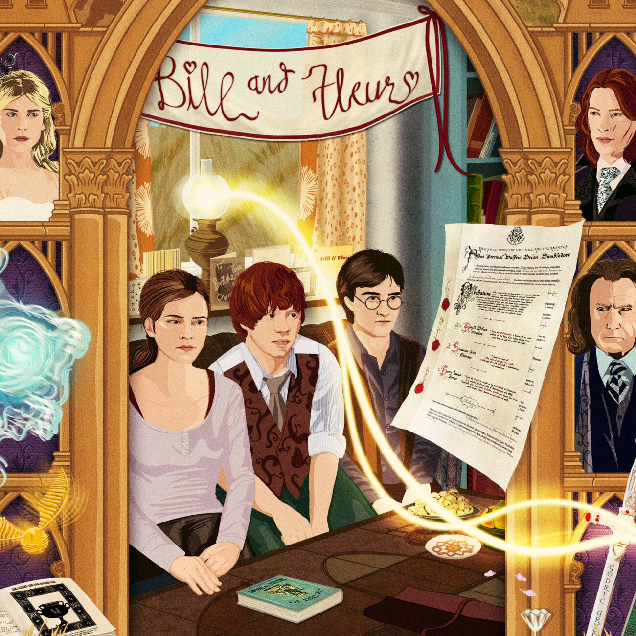 Harry Potter and the Deathly Hallows: Part One - Magical Moments Limited Edition Art Print - 'You can't fight this war on your own’.