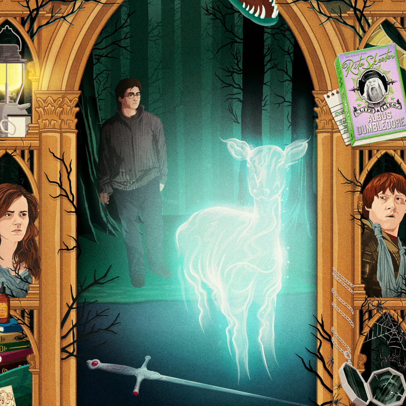 Harry Potter and the Deathly Hallows: Part One - Magical Moments Limited Edition Art Print - ‘I have to start looking for the Horcruxes’.