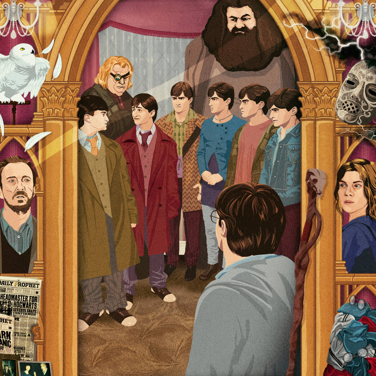 Harry Potter and the Deathly Hallows: Part One - Magical Moments Limited Edition Art Print - 'Wow, we are identical'.