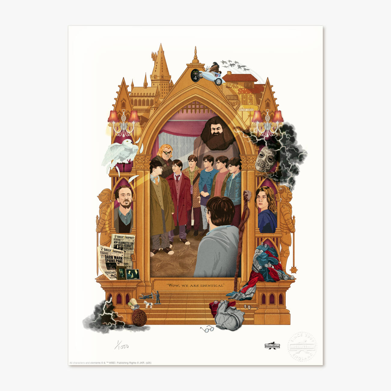 Harry Potter and the Deathly Hallows: Part One - Magical Moments Limited Edition Art Print (Standard Finish)- 'Wow, we are identical'.