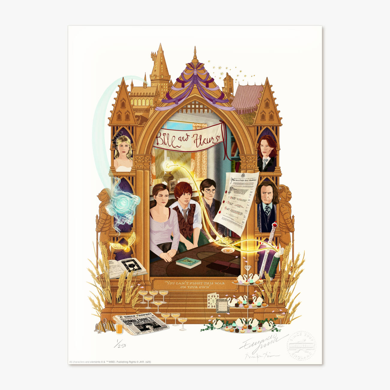 Harry Potter and the Deathly Hallows: Part One - Magical Moments Limited Edition Art Print - 'You can't fight this war on your own’.
