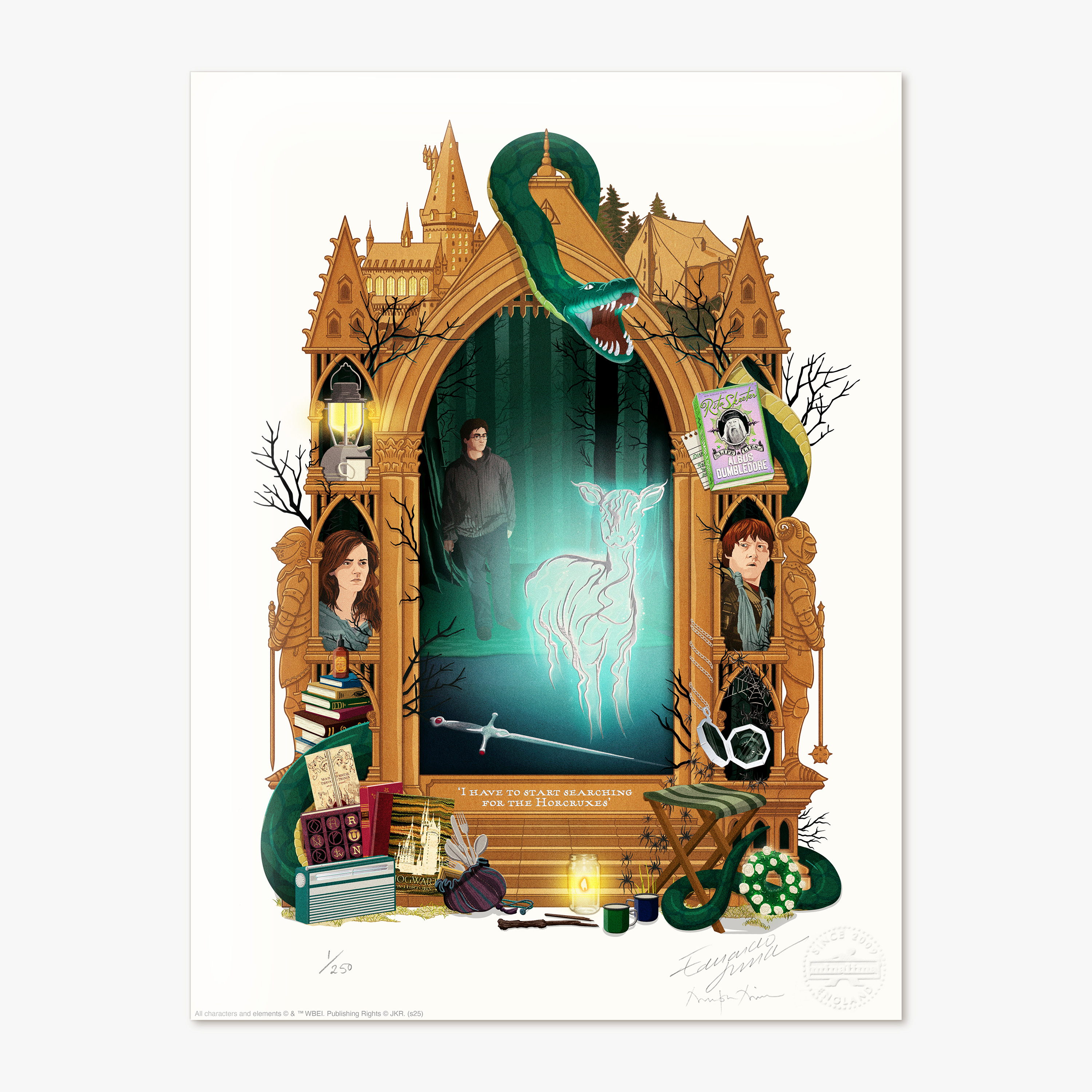 Harry Potter and the Deathly Hallows: Part One - Magical Moments Limited Edition Art Print - ‘I have to start looking for the Horcruxes’.