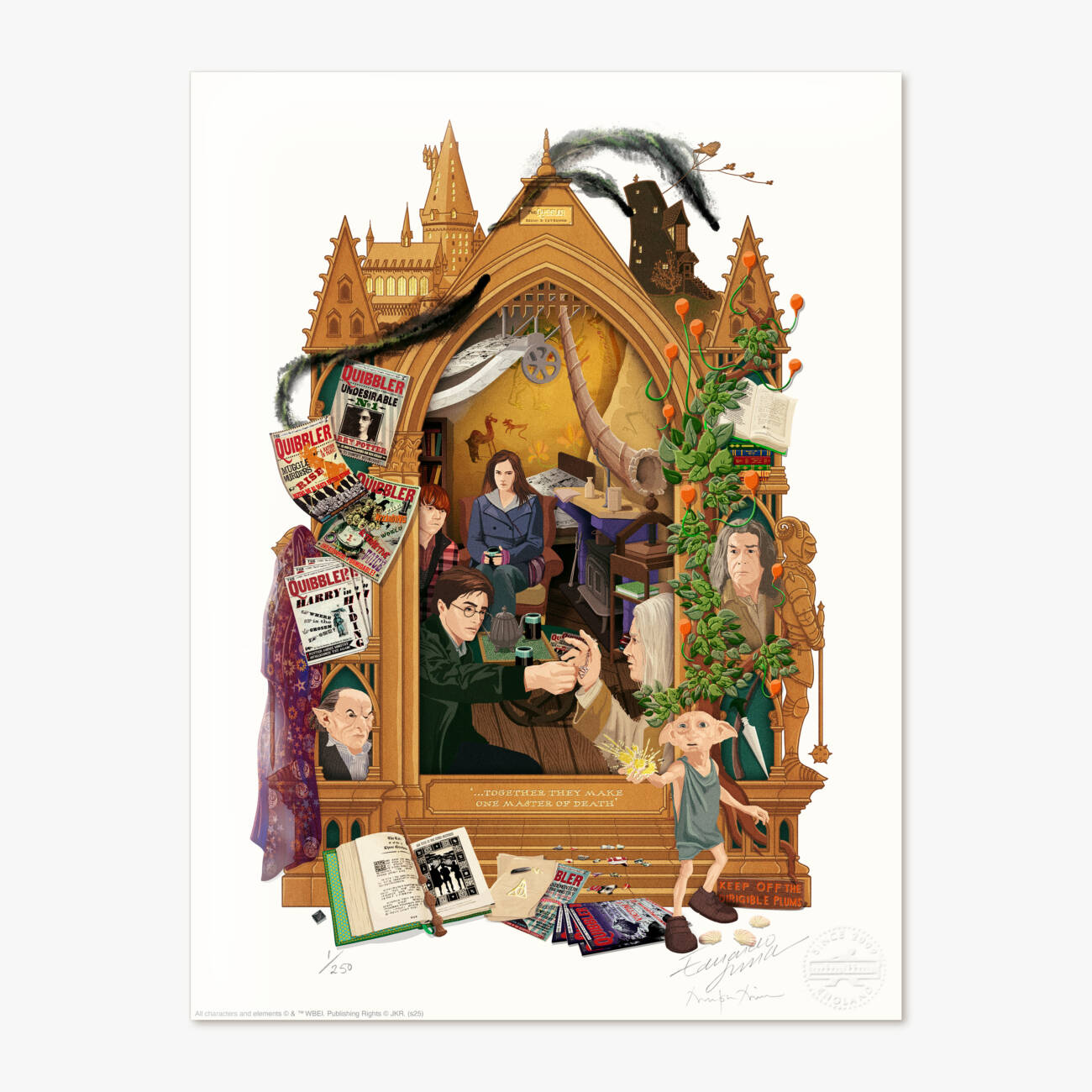 Harry Potter and the Deathly Hallows: Part One - Magical Moments Limited Edition Art Print - ‘…together they make one master of death'.