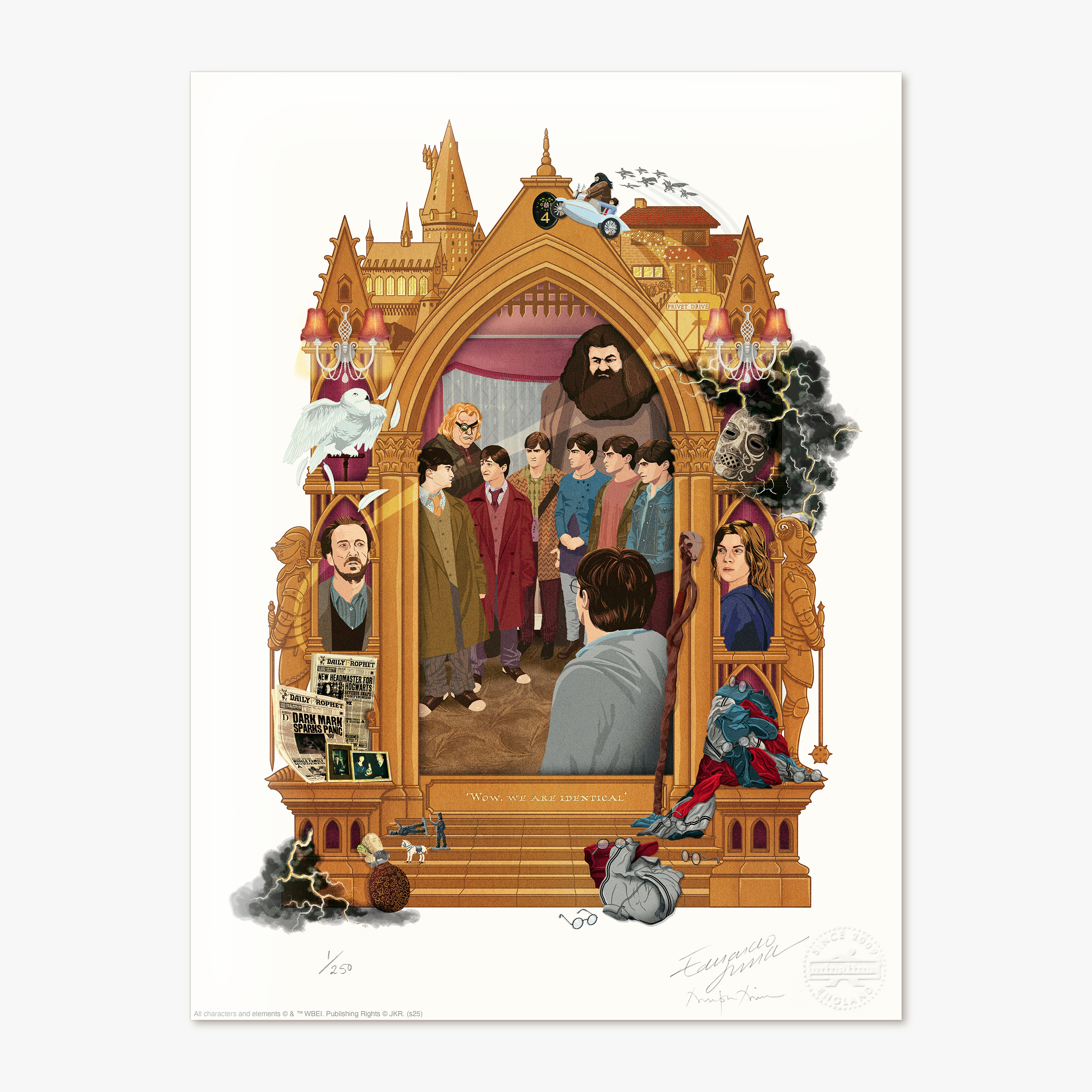 Harry Potter and the Deathly Hallows: Part One - Magical Moments Limited Edition Art Print - 'Wow, we are identical'.