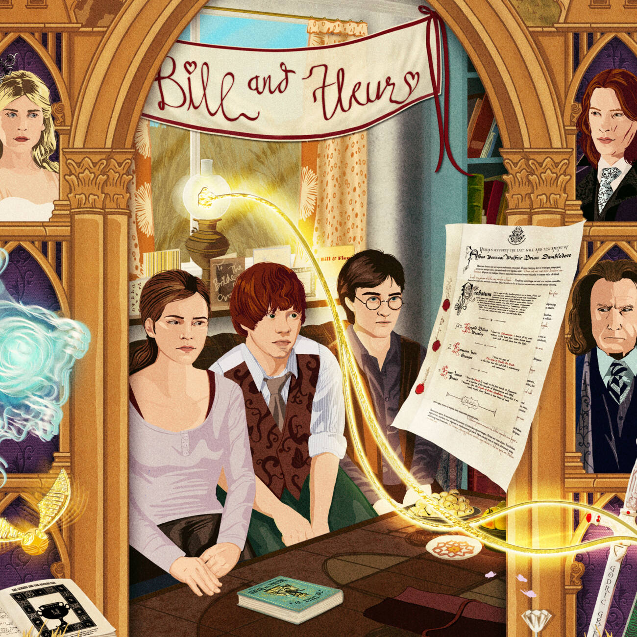 Harry Potter and the Deathly Hallows: Part One - Magical Moments Limited Edition Art Print - 'You can't fight this war on your own’.