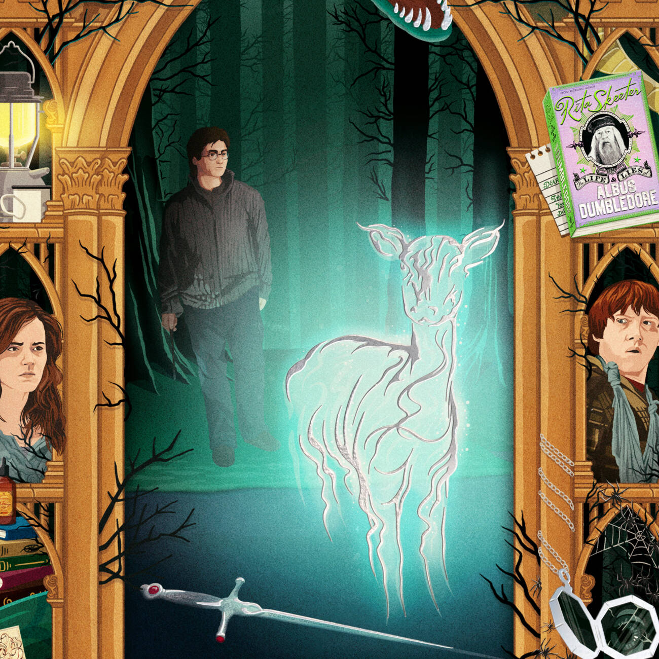Harry Potter and the Deathly Hallows: Part One - Magical Moments Limited Edition Art Print - ‘I have to start looking for the Horcruxes’.