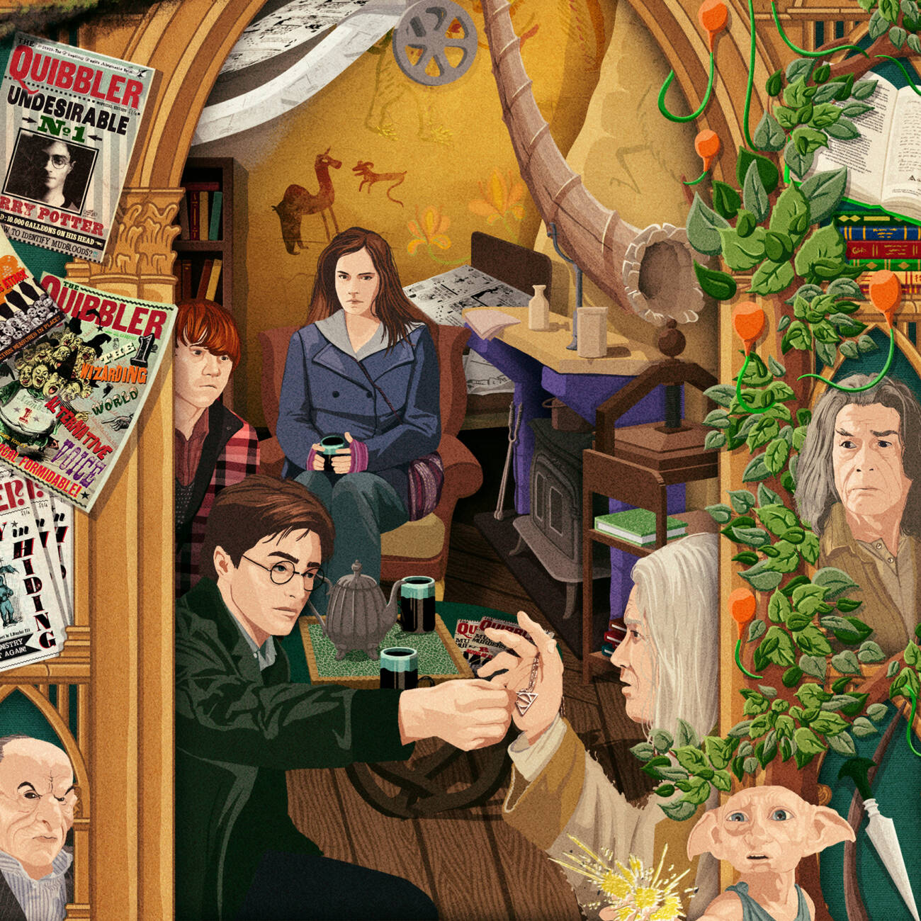 Harry Potter and the Deathly Hallows: Part One - Magical Moments Limited Edition Art Print - ‘…together they make one master of death'.