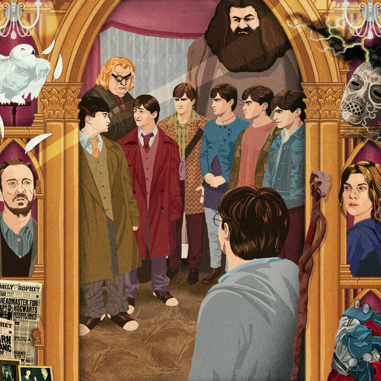 Harry Potter and the Deathly Hallows: Part One - Magical Moments Limited Edition Art Print - 'Wow, we are identical'.