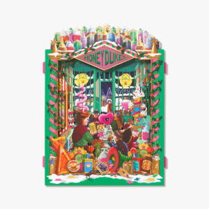 Honeydukes 3D Notecard - 'The Wondrous Wizarding Sweet Shop'