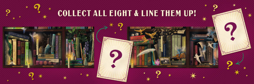 Wizarding Library Mystery Postcards - Collect all eight and line them up!