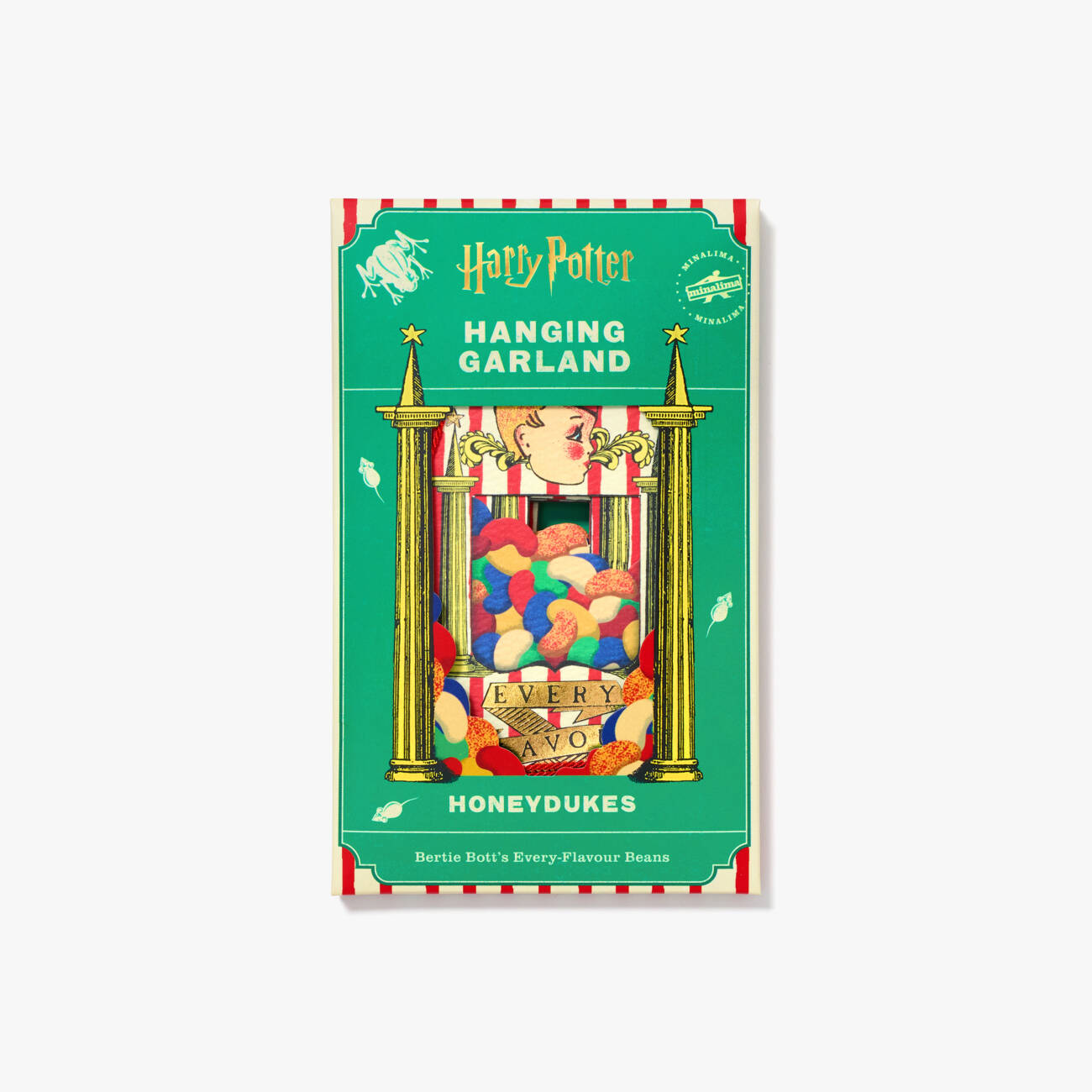 Bertie Bott's Every-Flavour Beans packaging - hanging garland package