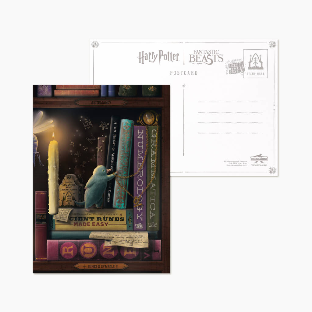 Mystery Postcard Series 03 - Wizarding Library: Runes & Symbols.