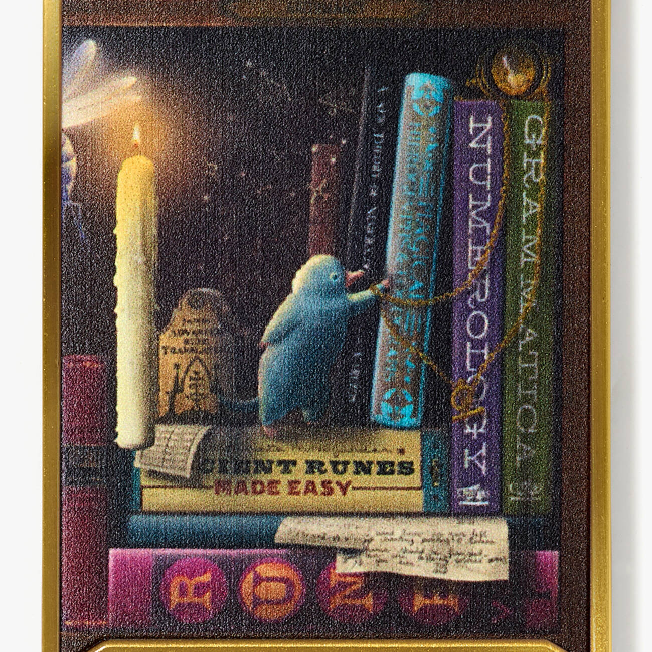 Mystery Pin Badge Series 01 - Wizarding Library: Runes & Symbols badge detail.