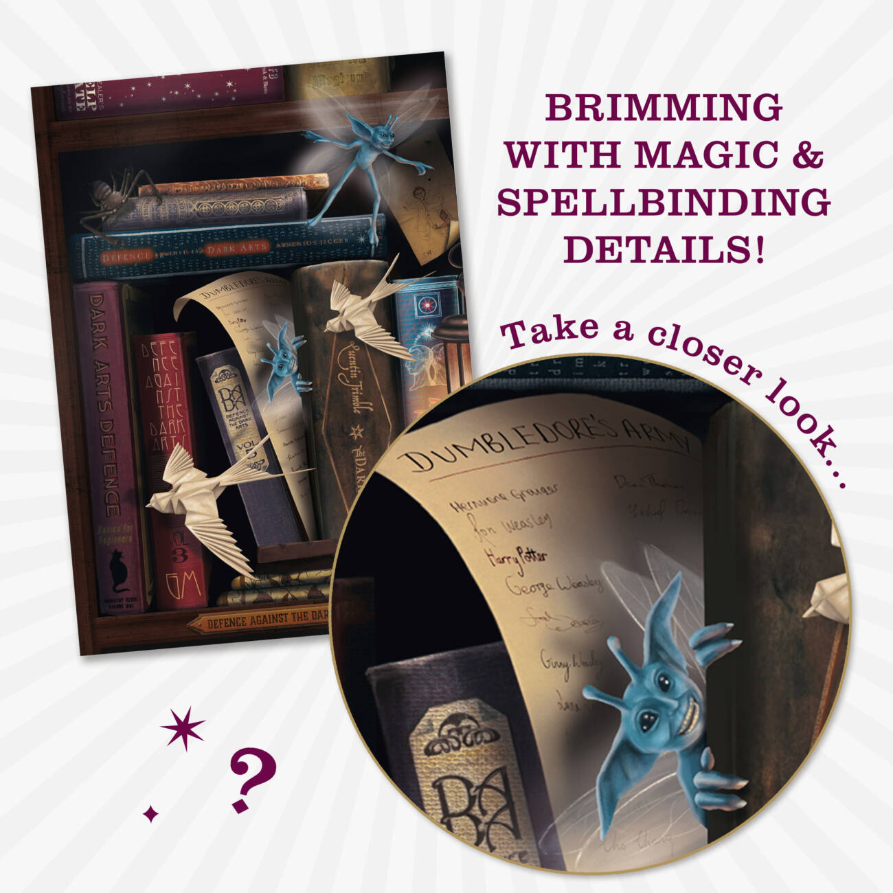Mystery Postcard Series 03 - Wizarding Library: Defence Against the Dark Arts.