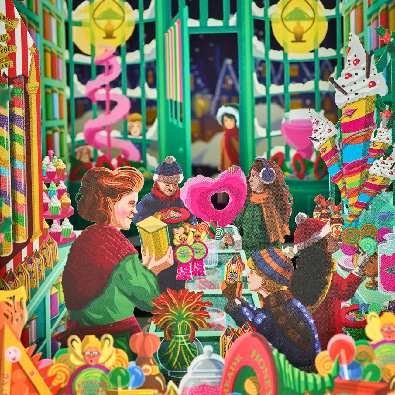 Honeydukes 3D Notecard - 'The Wondrous Wizarding Sweet Shop'