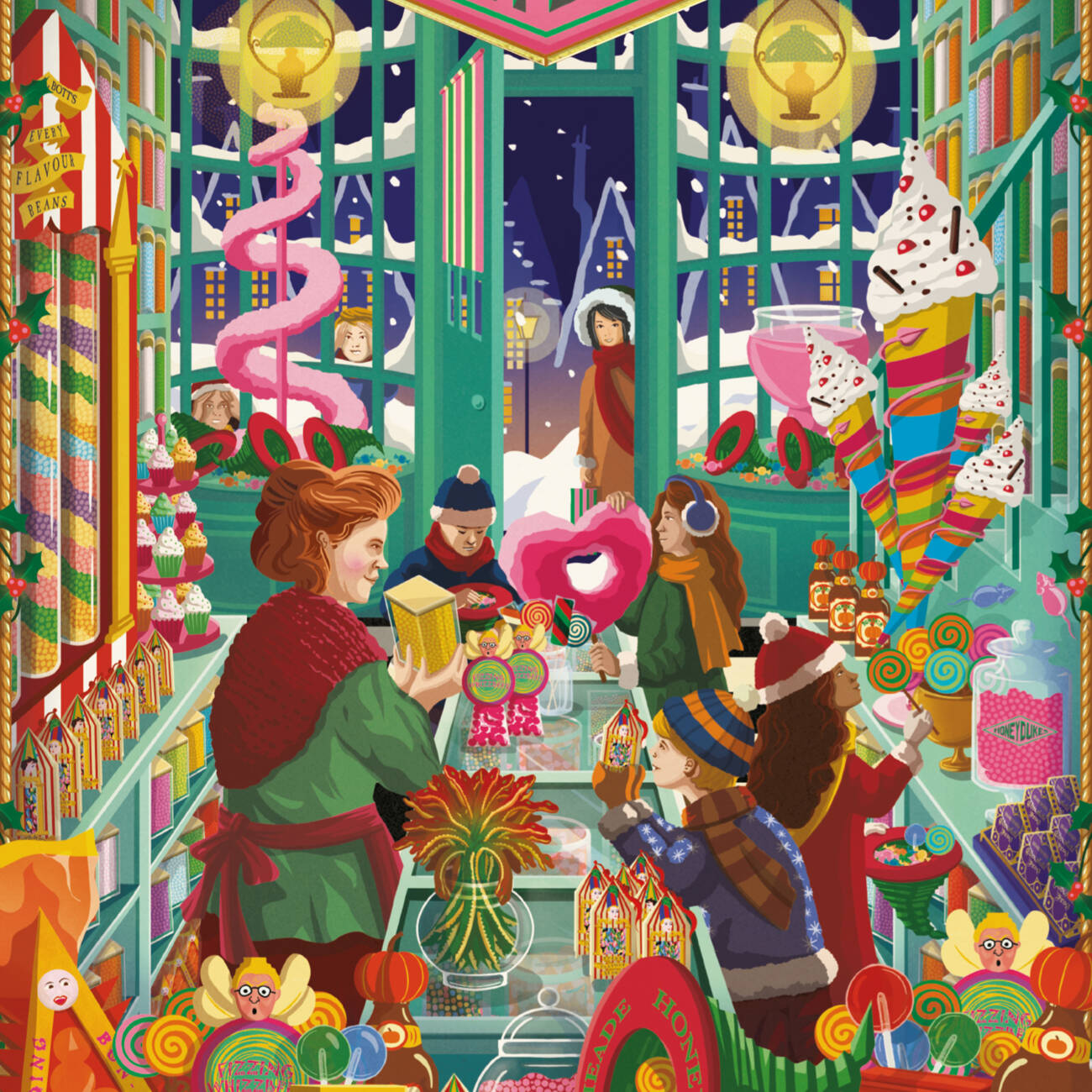 Honeydukes Art Print - 'The Wondrous Wizarding Sweet Shop'