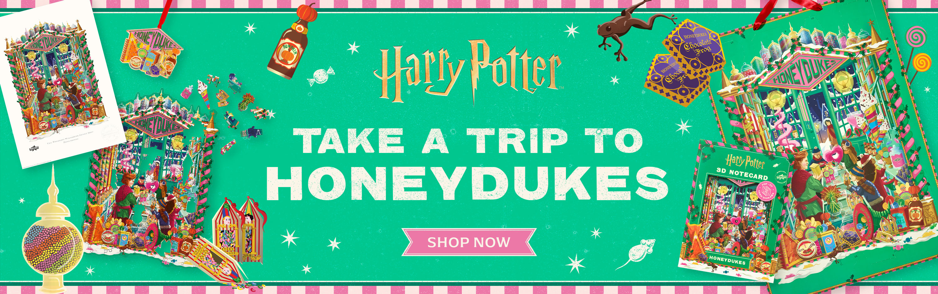Take a trip to Honeydukes - shop now.