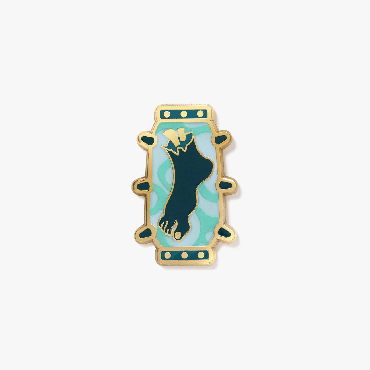 Frankenstein glow-in-the-dark pin badge 'From the Dissecting Room'