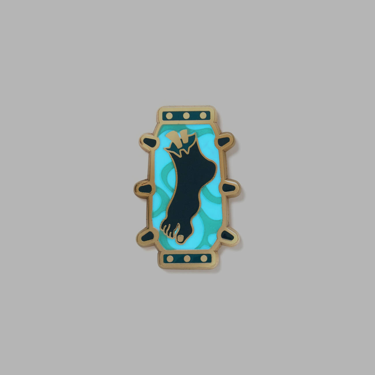 Frankenstein glow-in-the-dark pin badge 'From the Dissecting Room'