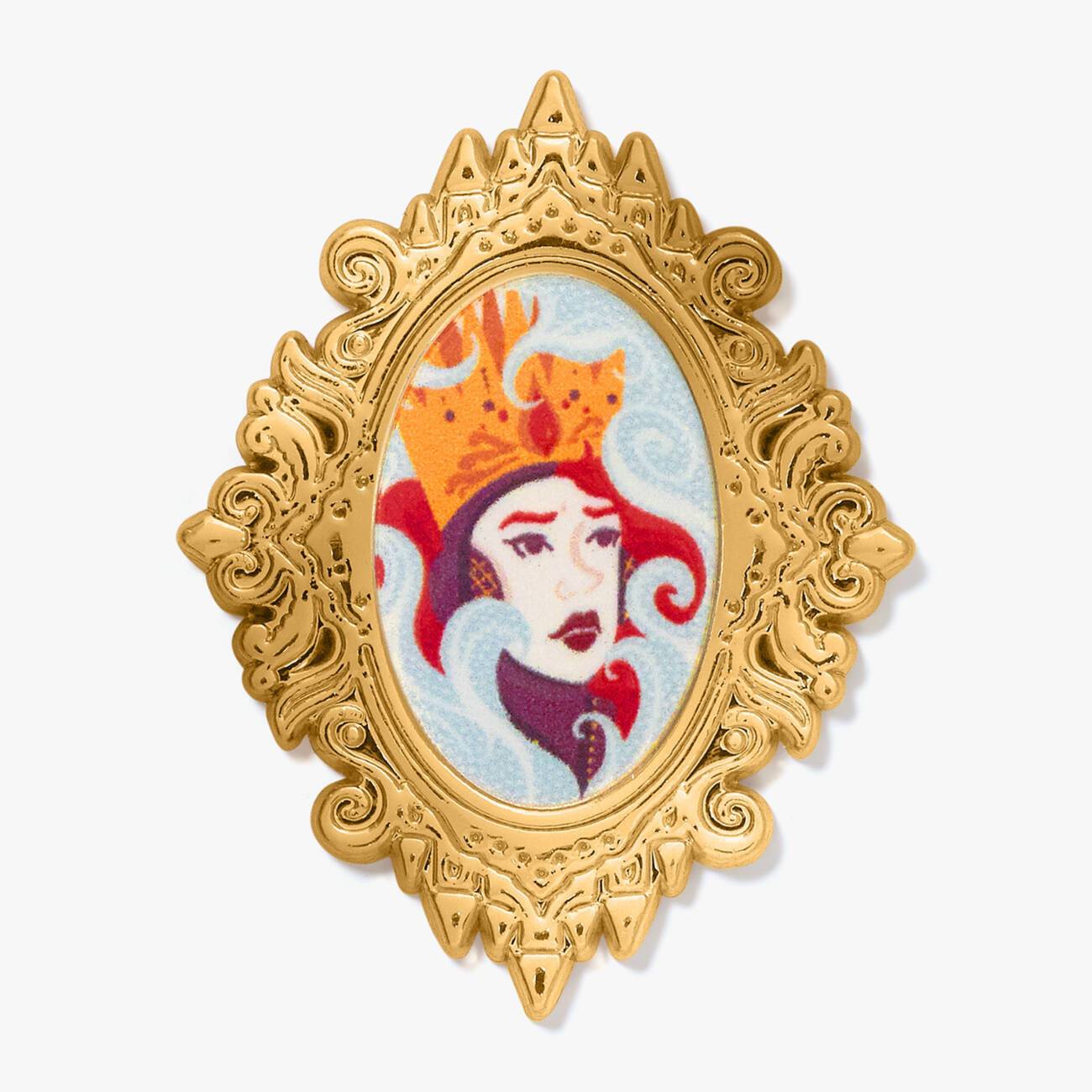 MinaLima Classics Snow White 'Who is the fairest, tell me, who?' pin badge