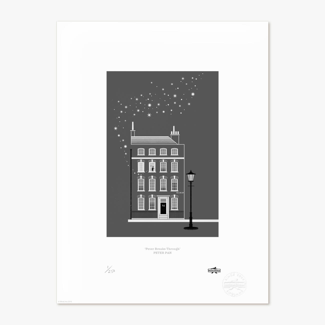 MinaLima Classics Peter Pan Art Print - 'Peter Breaks Through'