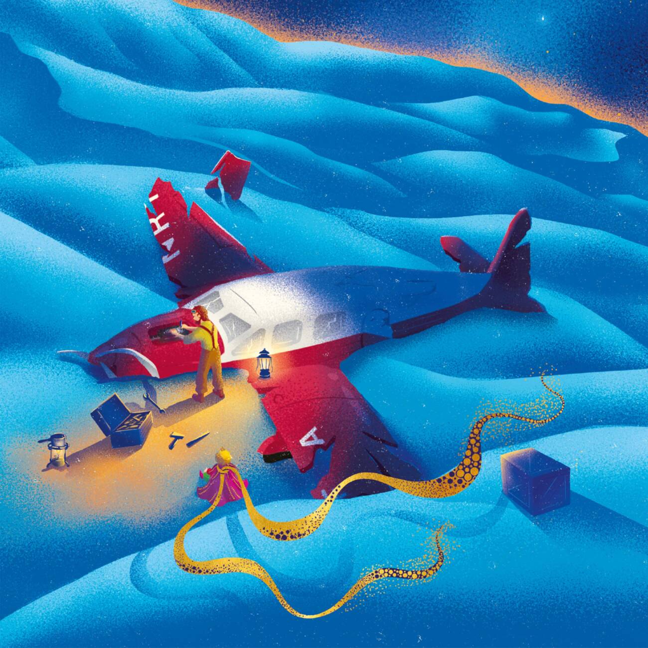 The Little Prince by Antoine de Saint-Exupéry, Illustrated by MinaLima - Chapter III title page (detail)