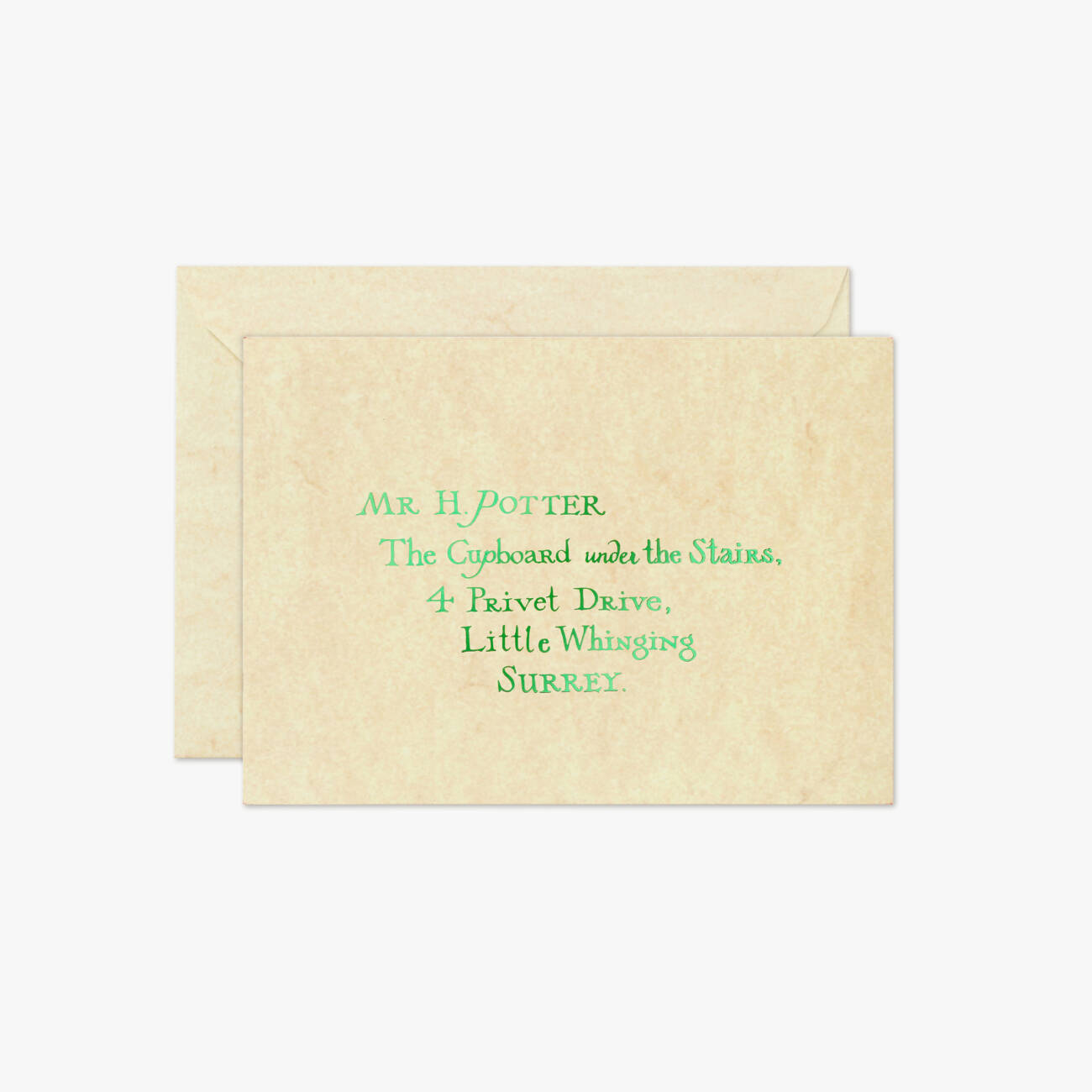 Harry Potter Hogwarts Acceptance Letter 3D Notecard with envelope.