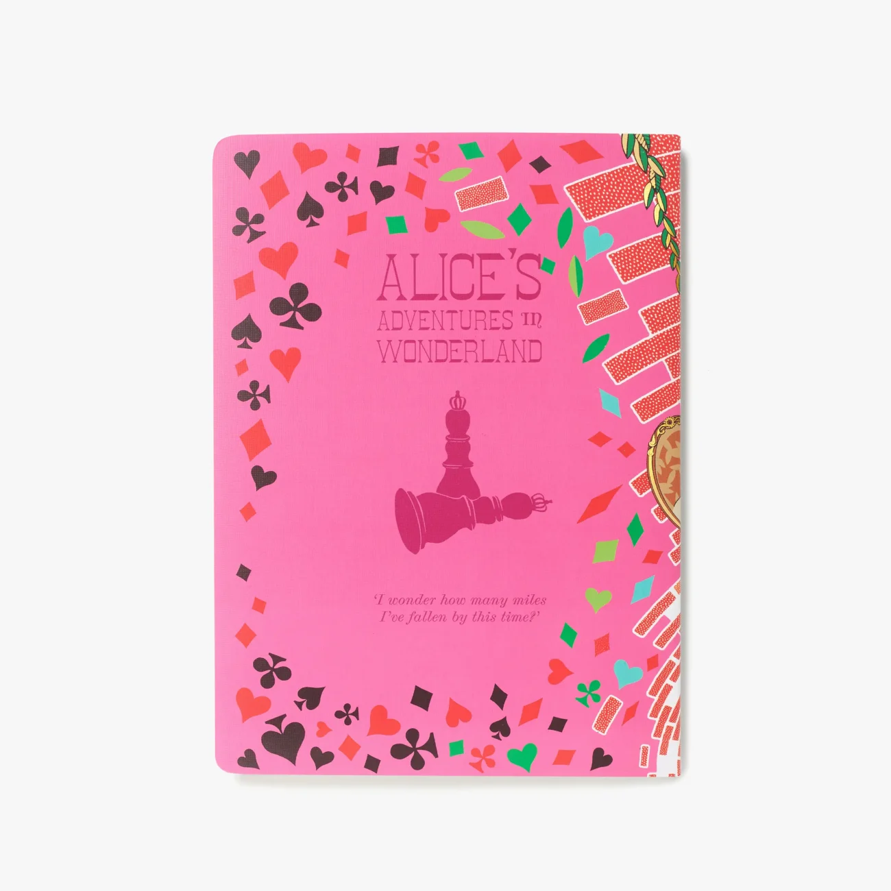 MinaLima Classics ‘Alice’s Adventures in Wonderland’ notebook set - back view