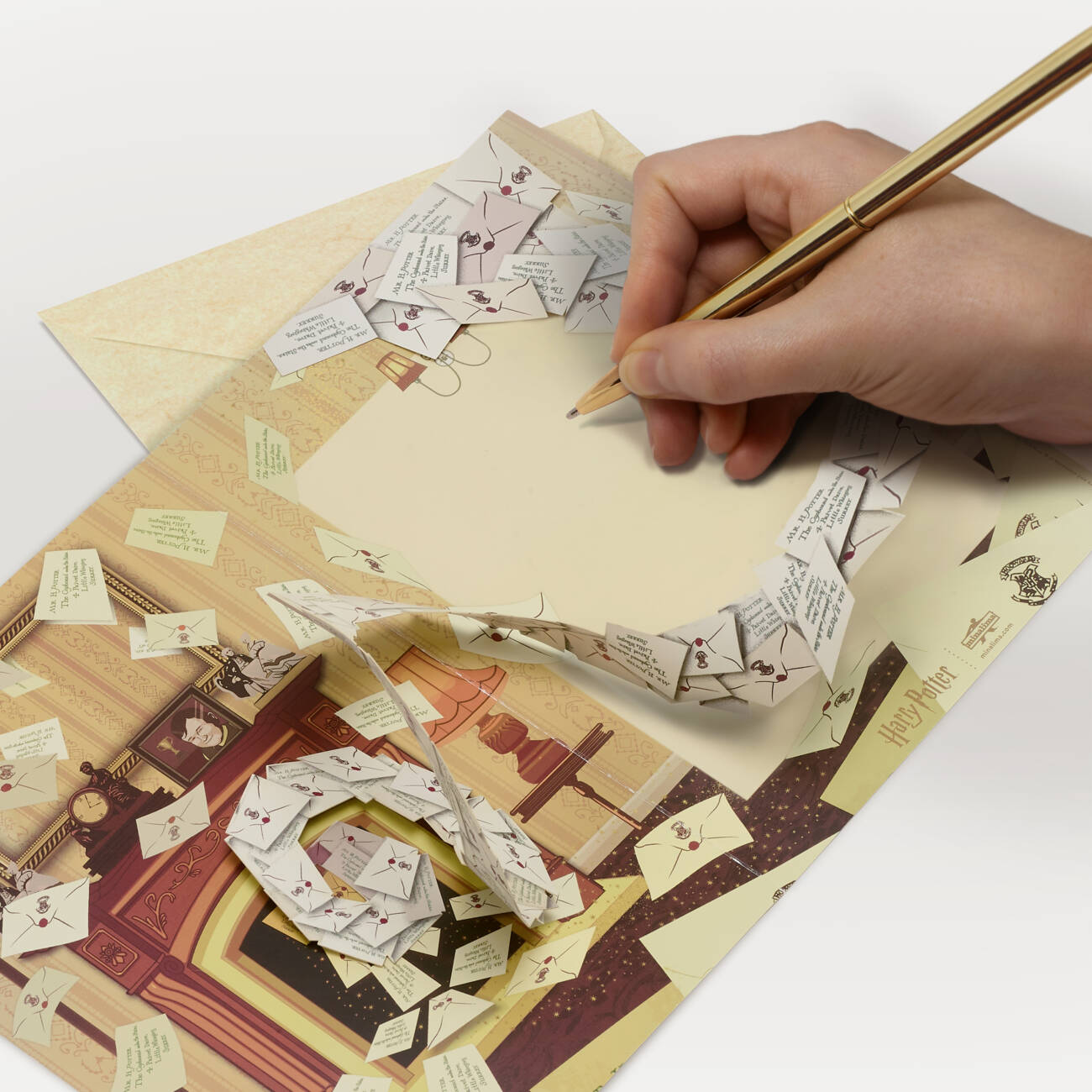 Harry Potter Hogwarts Acceptance Letter 3D Notecard - blank space for writing message