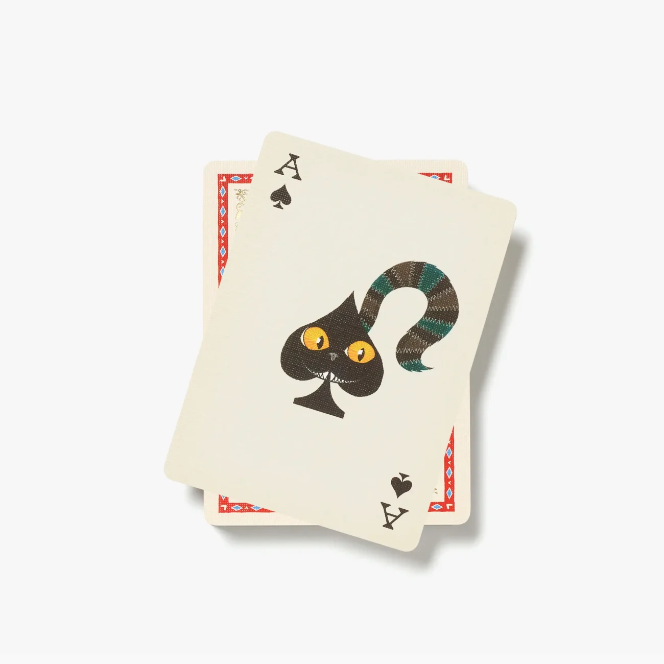 MinaLima Classics ‘Alice’s Adventures in Wonderland’ playing card set - Cheshire Cat Ace of Spades
