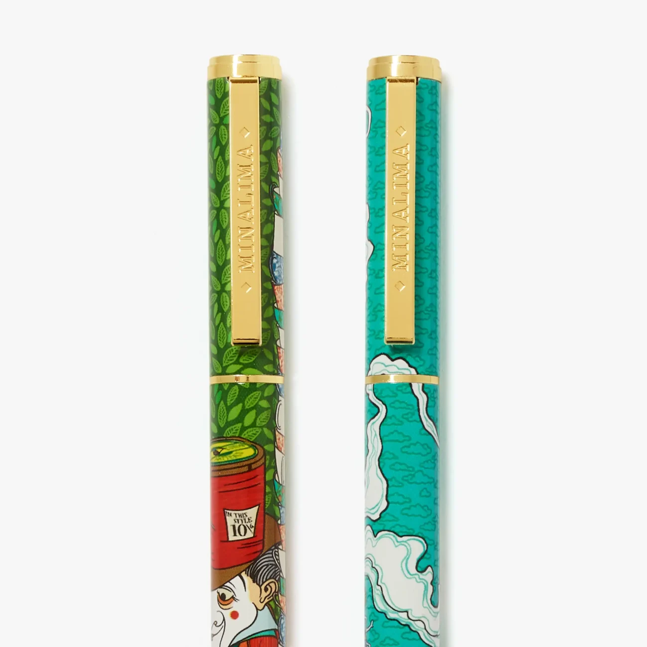 MinaLima Classics ‘Alice’s Adventures in Wonderland’ set of 2 pens with box (detail)