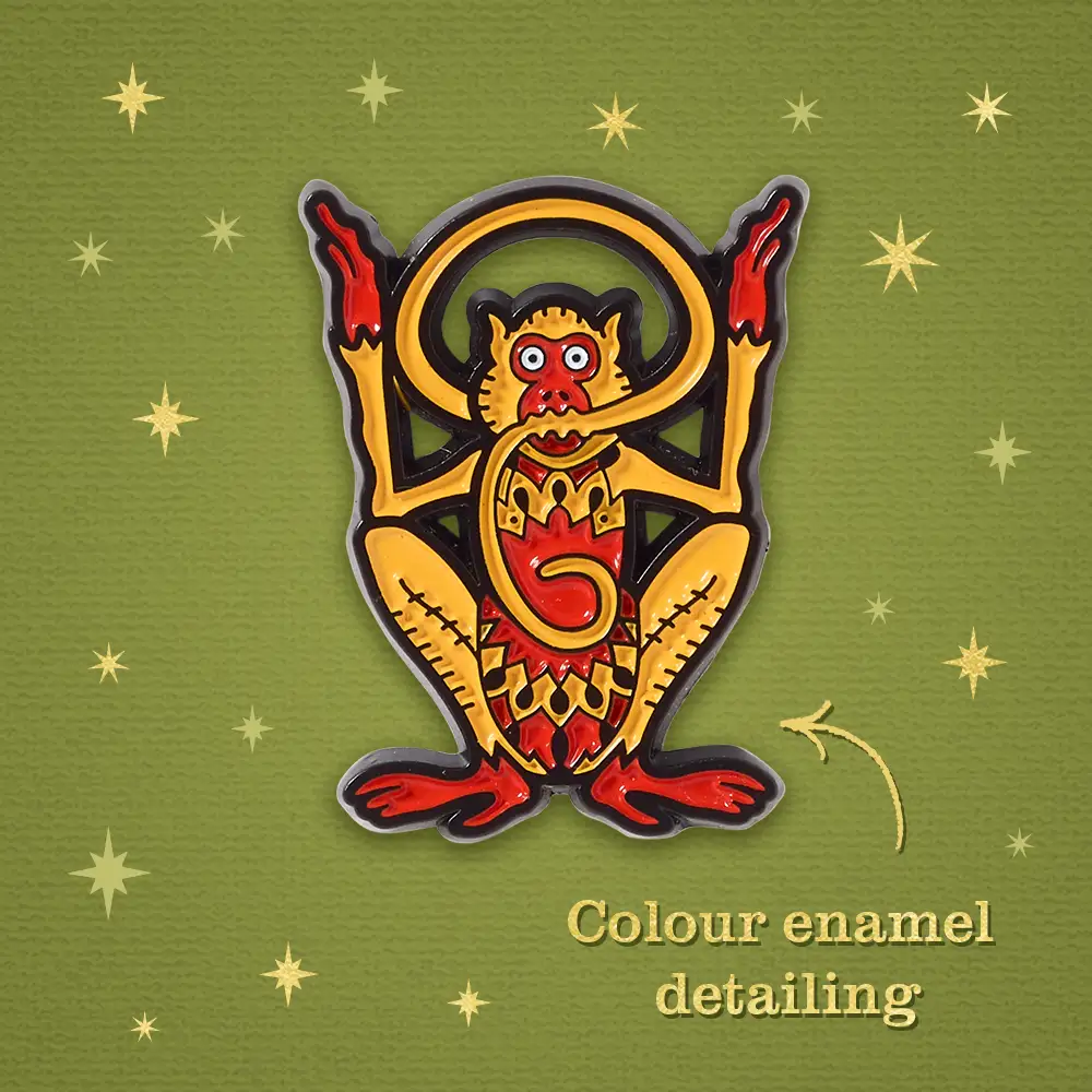 MinaLima Classics Peter Pan 'The Flight' Pin Badge with glitter detailing