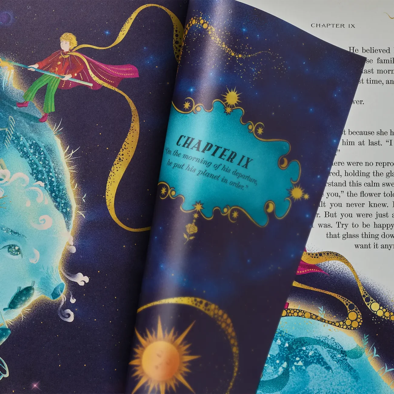 Le Petit Prince by Antoine de Saint-Exupéry, Illustrated by MinaLima - paper-engineered element (chapter IX).