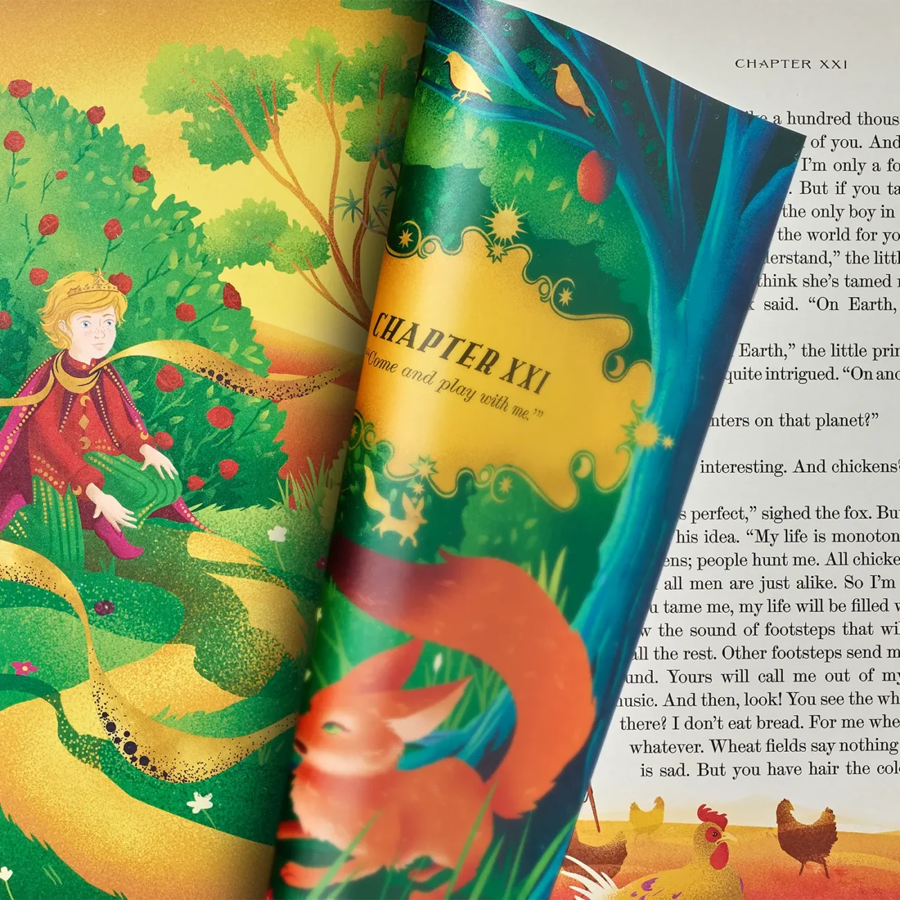 Le Petit Prince by Antoine de Saint-Exupéry, Illustrated by MinaLima - paper-engineered element (chapter XXI).