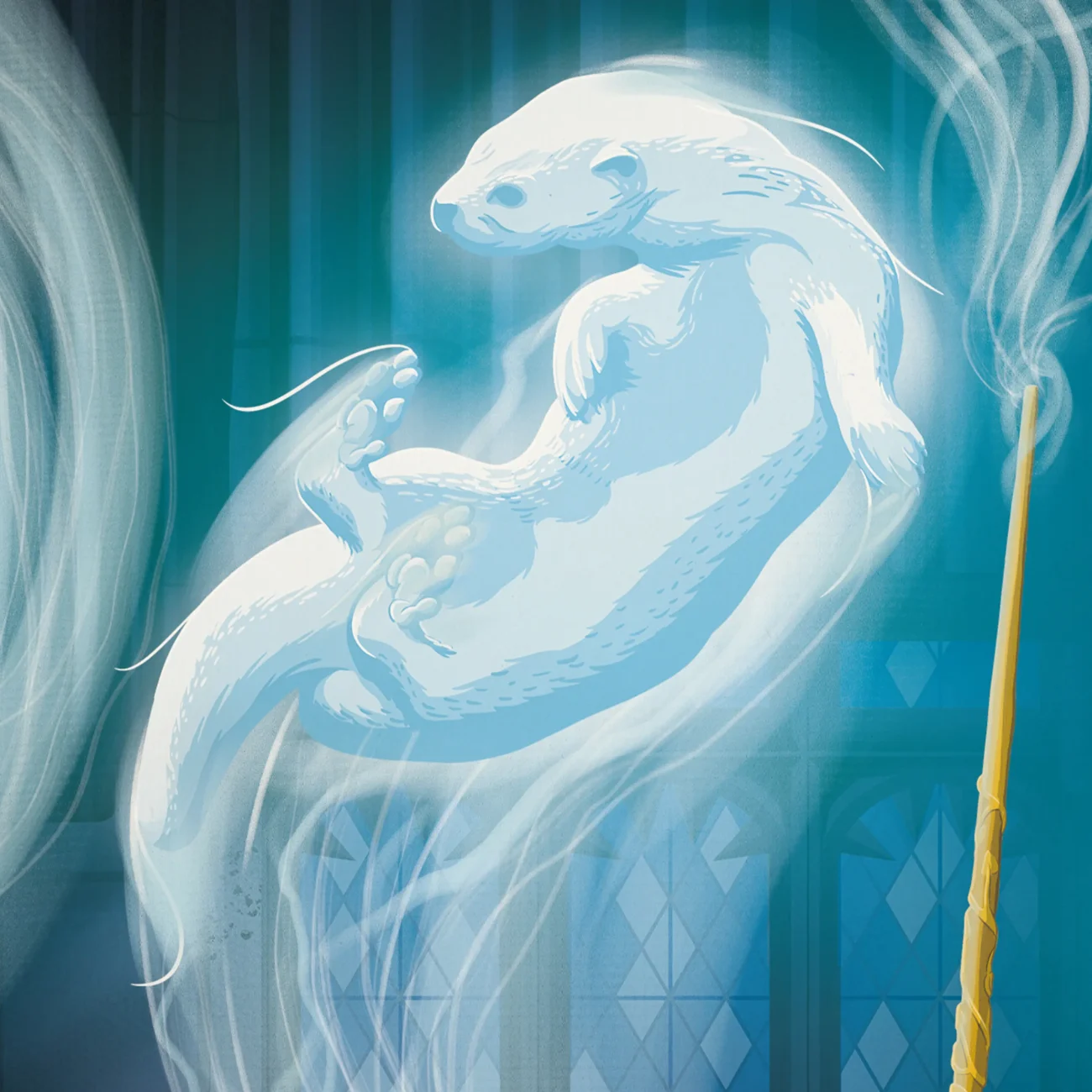 Hermione Granger’s Otter Patronus Mystery Postcard (detail)