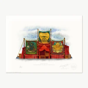 Circus Arcanus limited edition art print based on the graphic props from 'Fantastic Beasts: The Crimes of Gridelwald'
