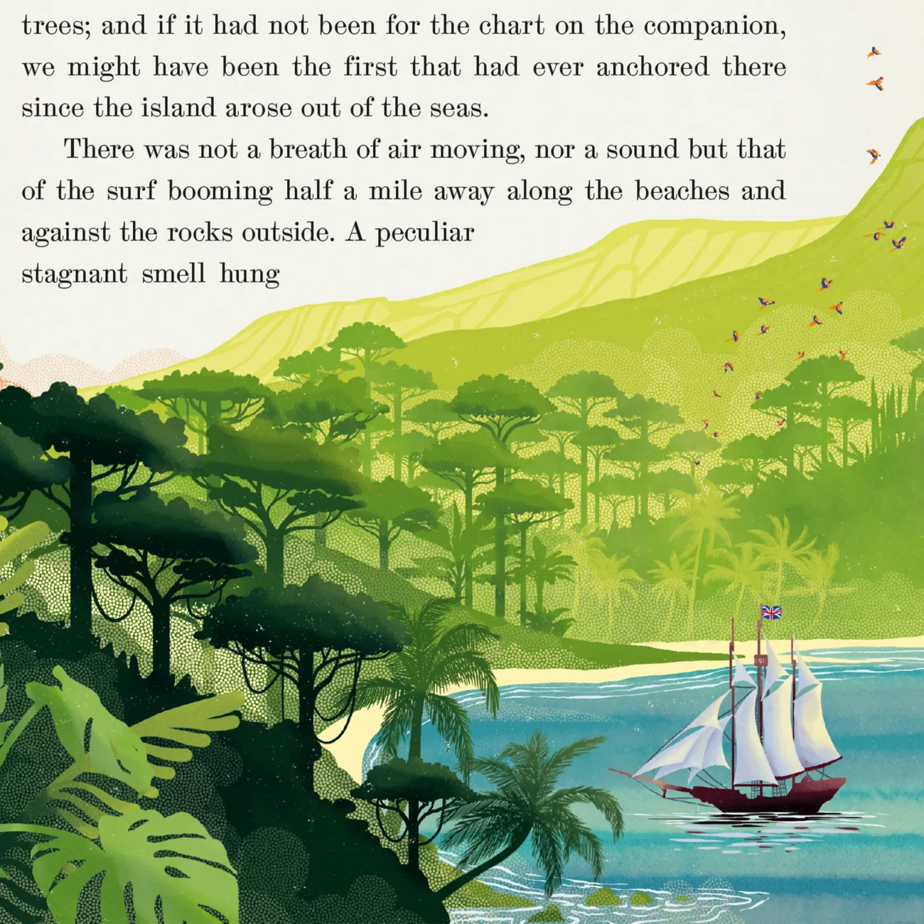 Treasure Island by Robert Louis Stevenson - MinaLima Edition illustration detail