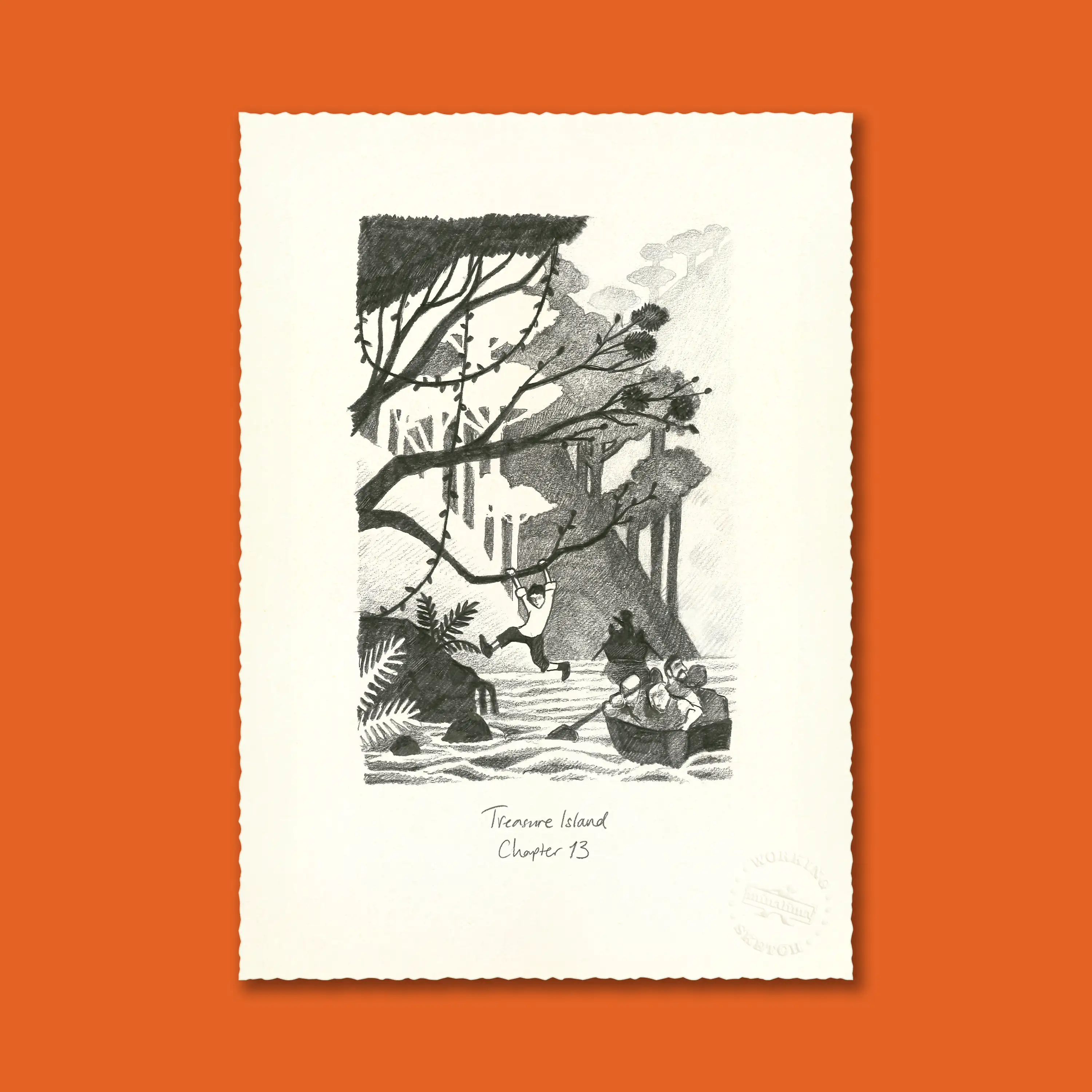 Treasure Island Book Print