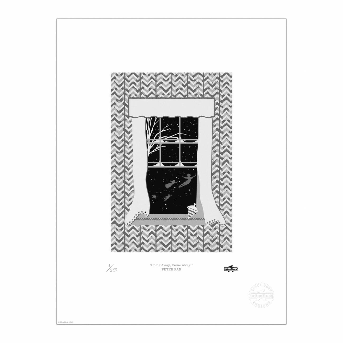 Peter Pan 'Come Away, Come Away' print