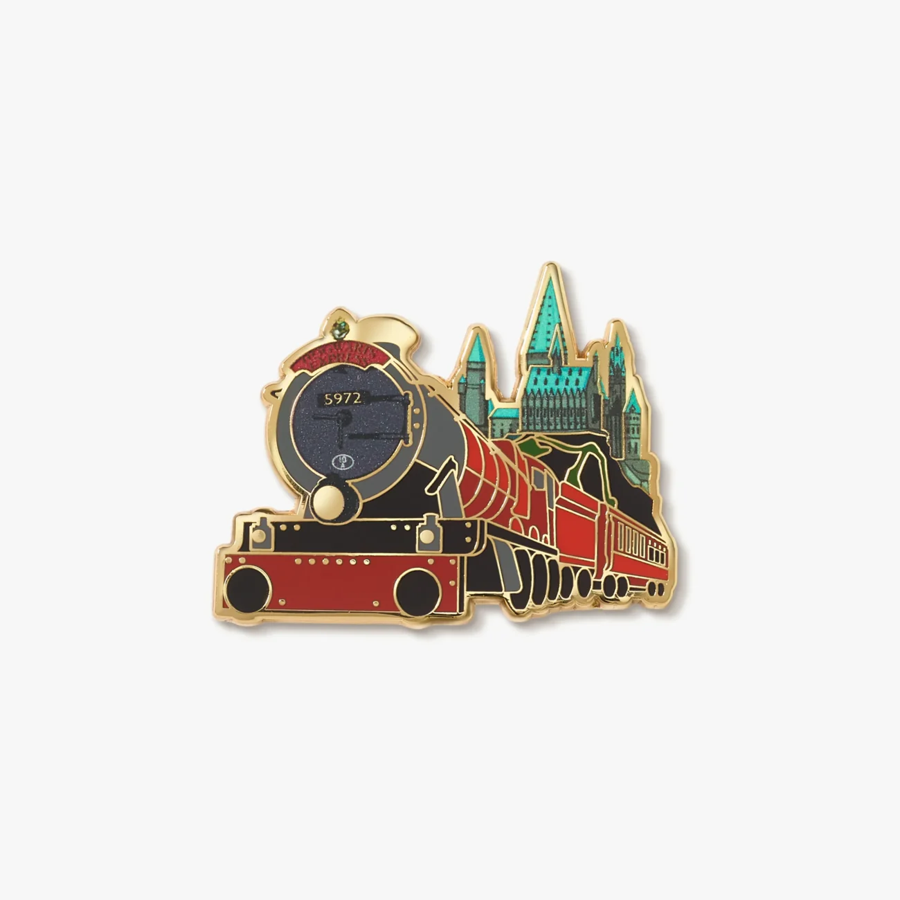 Hogwarts Express steam train pin badge