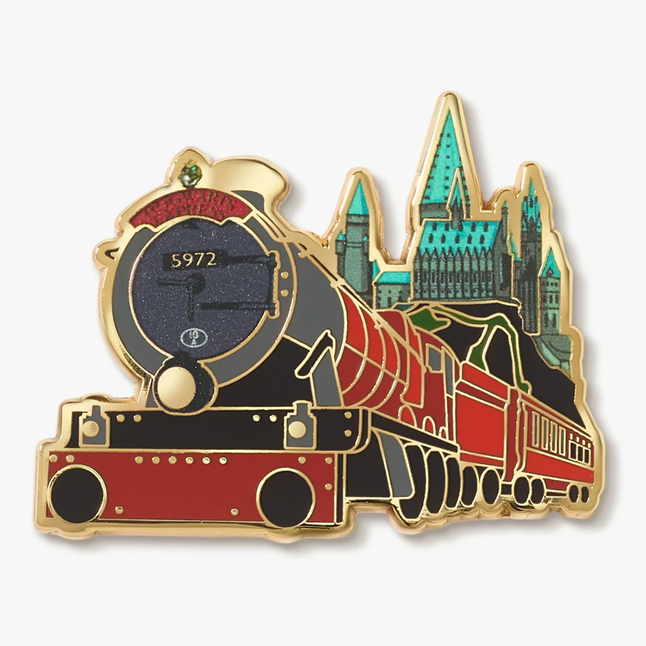 Hogwarts Express steam train pin badge