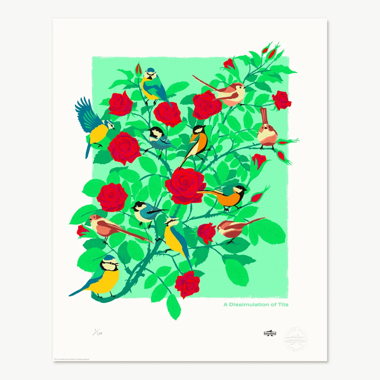 A Dissimulation of Tits limited edition art print from the MinaLima Menagerie series