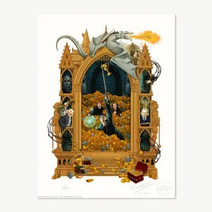 'The Cup for the Sword' MinaLima Magical Moments limited edition art print from Harry Potter and the Deathly Hallows Part 2