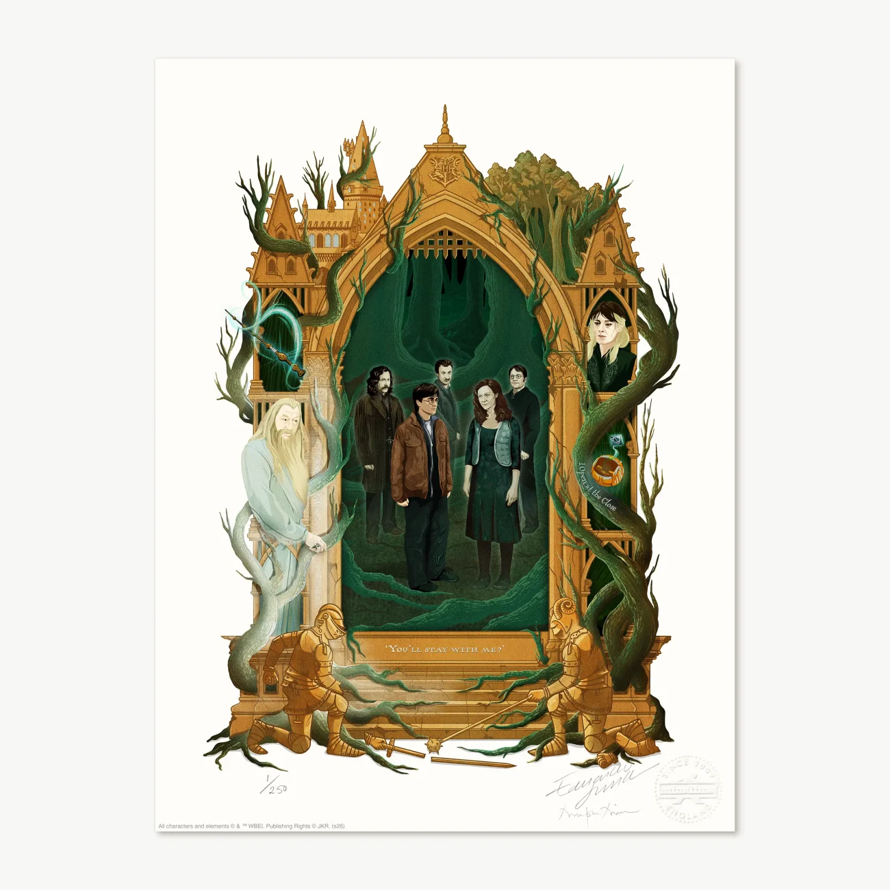 'You'll Stay With Me?' MinaLima Magical Moments limited edition art print from Harry Potter and the Deathly Hallows Part 2